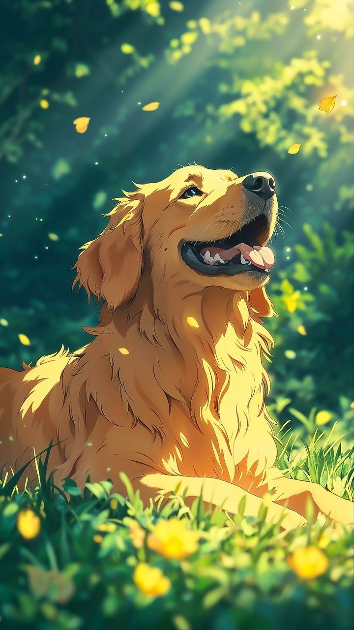 Artist painting a pet portrait